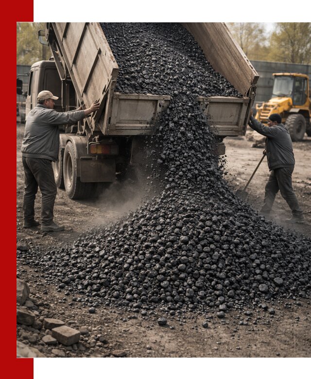 Доставка угля семечка самосвалами в Кашире