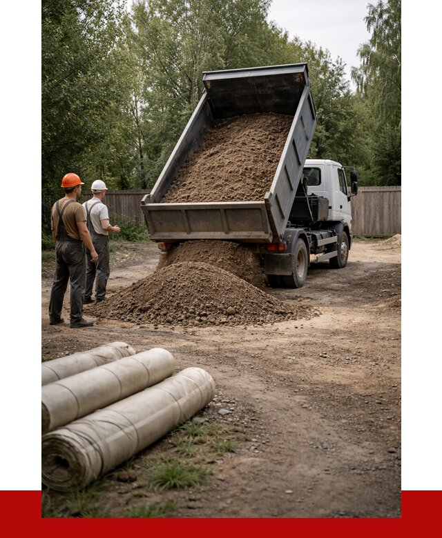 Доставка сыпучих материалов самосвалом в Каширу от 4374 р. | ПРОНЕРУДКшр