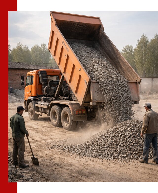 Доставка самосвалом 20 м3 в Кашире быстро и надежно