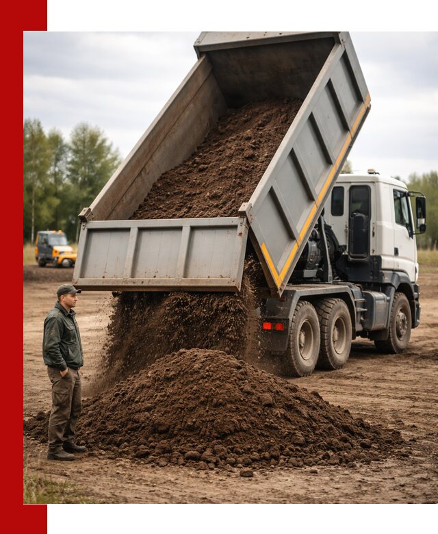 Аренда самосвала с водителем в Кашире для сыпучих грузов и навоза