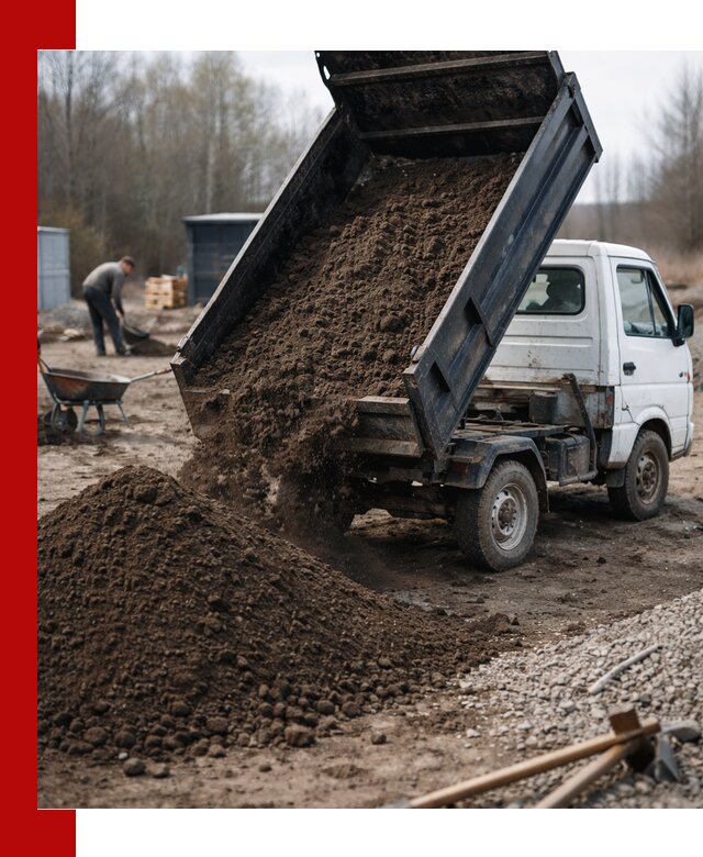 Аренда минисамосвала в Кашире для доставки сыпучих материалов