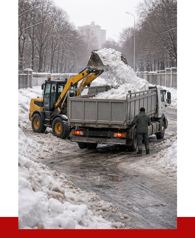 Вывоз снега с погрузкой в Кашире от 3645 р. ПРОНЕРУДКшр