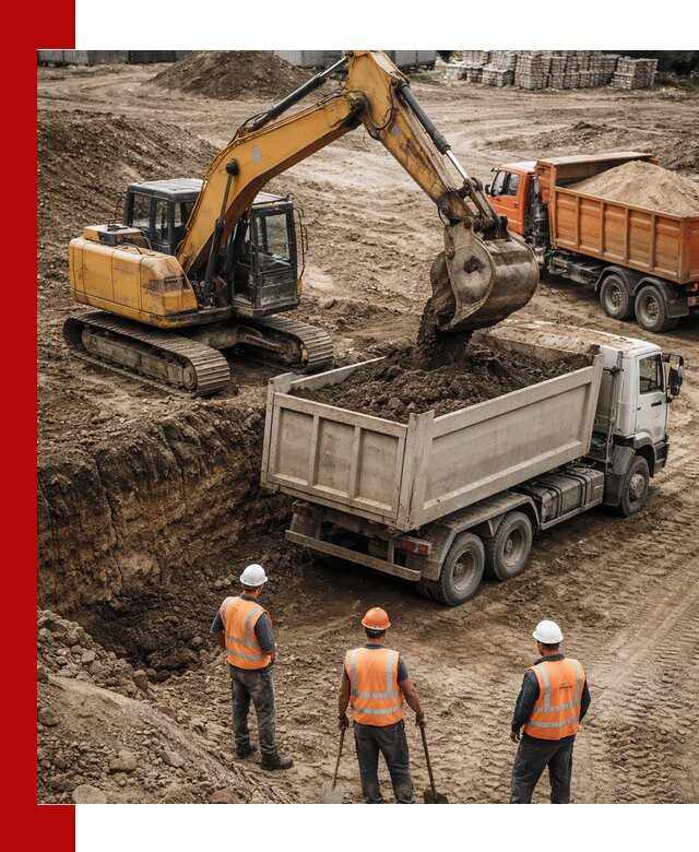 Разработка грунта для строительства и благоустройства в Кашире