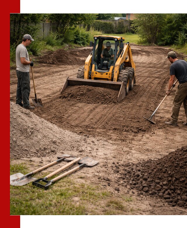 Планировка участка грунтом с вывозом и доставкой в Кашире